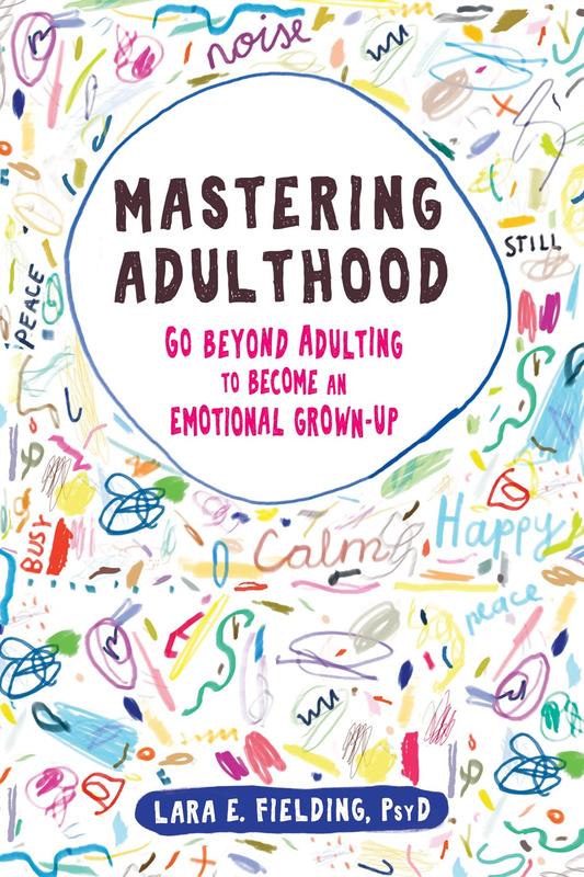 the title of the book surrounded by childish colorful doodles and scribbles 