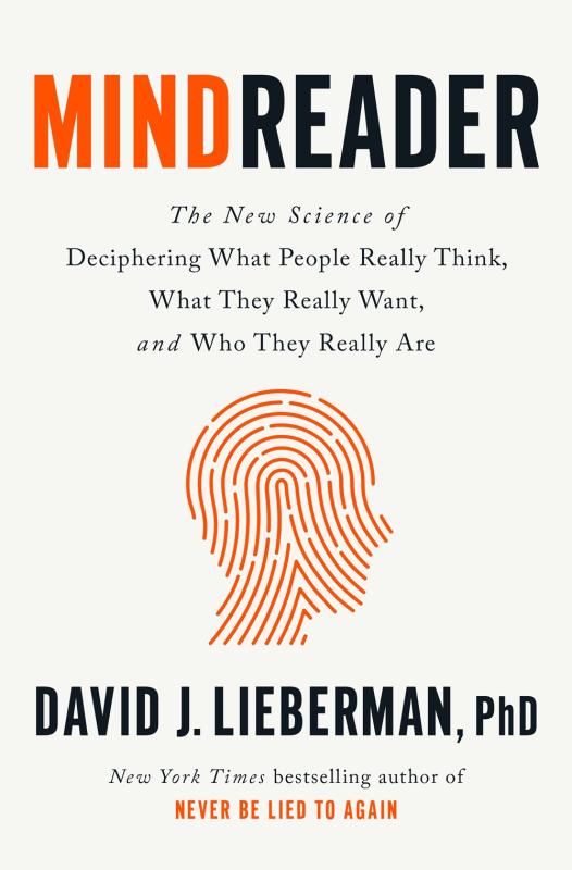 white cover with orange and black text with illustration of a persons head in the shape of a fingerprint 