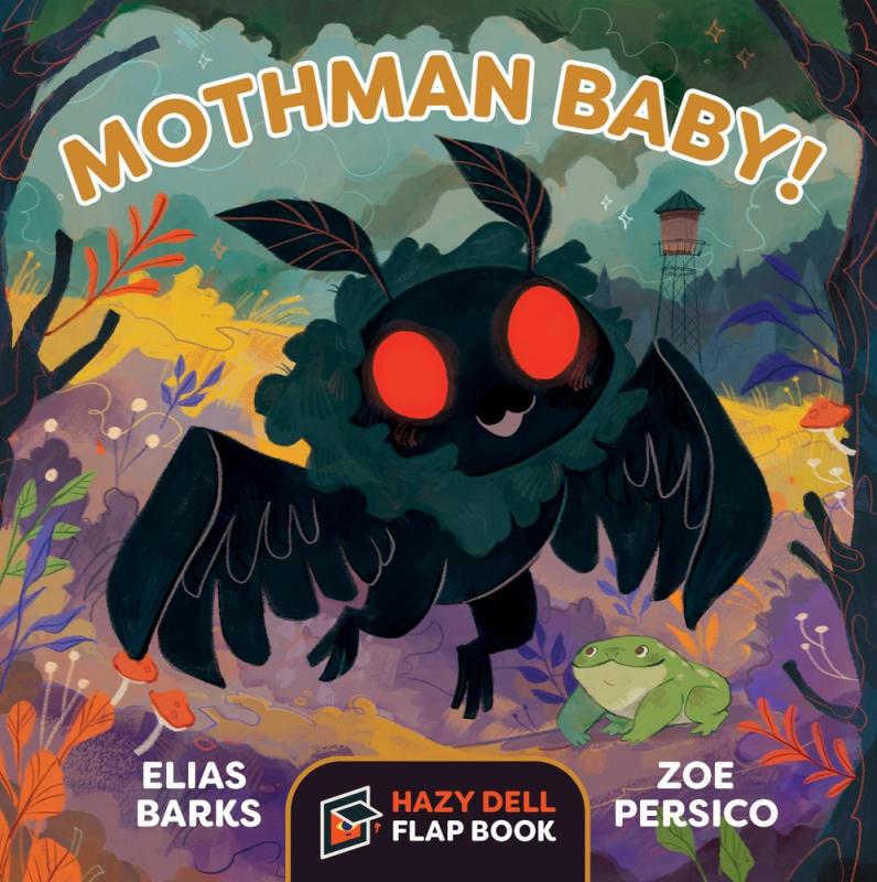 an illustration of a baby mothman
