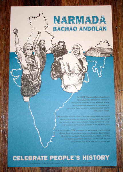 Narmada Bachao Andolan nonviolent resistance against Narmada dam in india poster