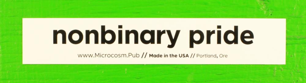 Sticker #468: Nonbinary Pride