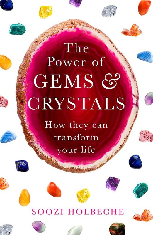 Cover with images of different colored crystals and gems.