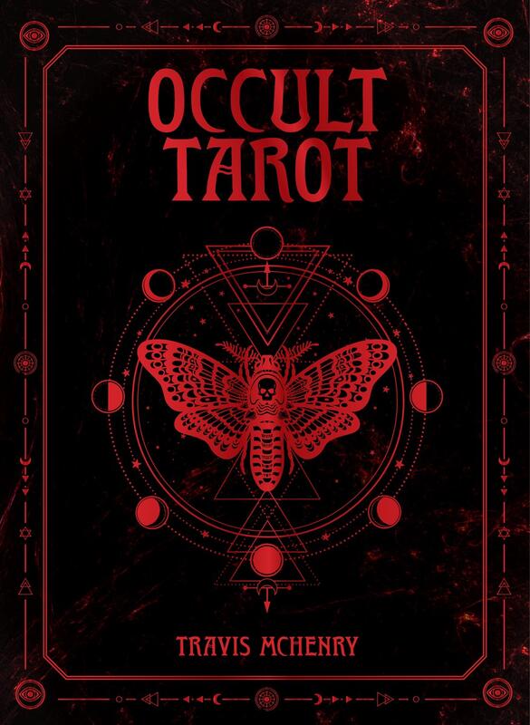 Black cover with death's head moth in red foil