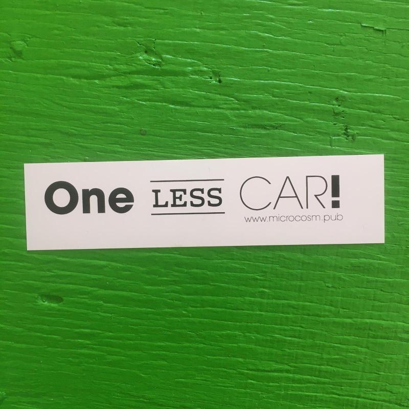 Sticker #308: One Less Car! image #1