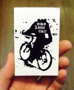 Sticker #083: One Less Car