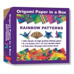 Origami Paper in a Box - Rainbow Patterns: 200 Sheets of Tuttle Origami Paper: 6x6 Inch High-Quality Origami Paper Printed with 12 Different Patterns: 32-page Instructional Book of 12 Projects