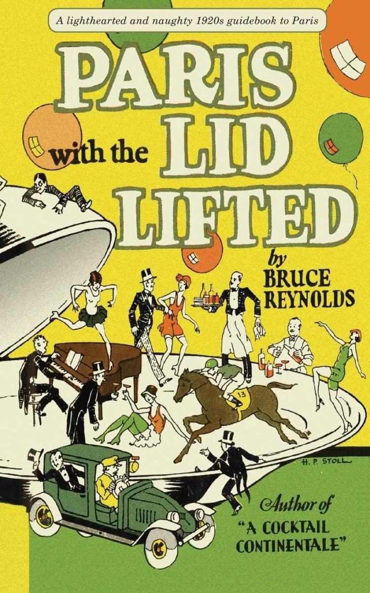 yellow and green cover with illustration of people dancing and a car