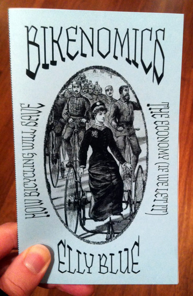a drawing of a victorian woman on a tricycle