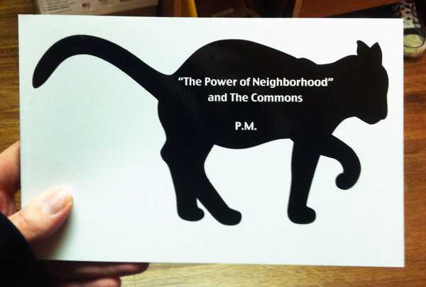 The power of neighborhood and the commons by P.M.