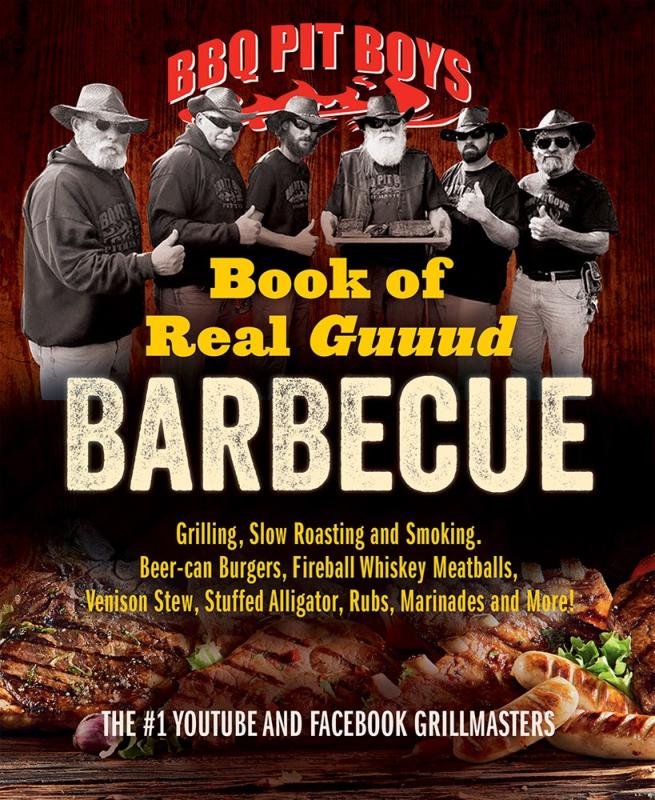 black and white illustration of a group of guys by a bbq