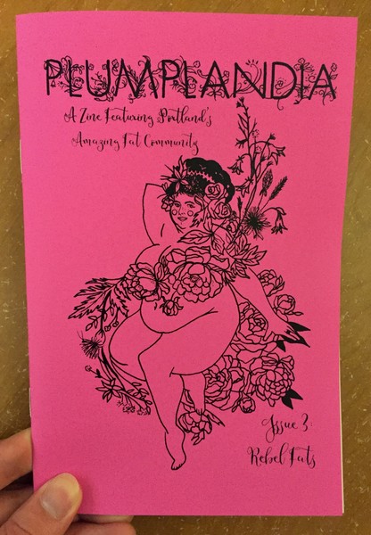 Cover of Plumplandia #3 [A curvy woman draped in flowers]