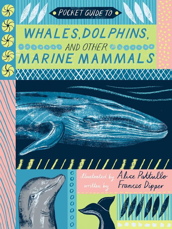 painted cover with whales and dolphins