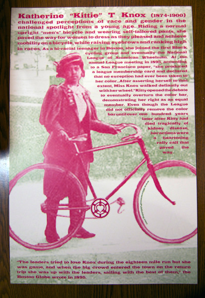 Kittie Knox bicycle poster
