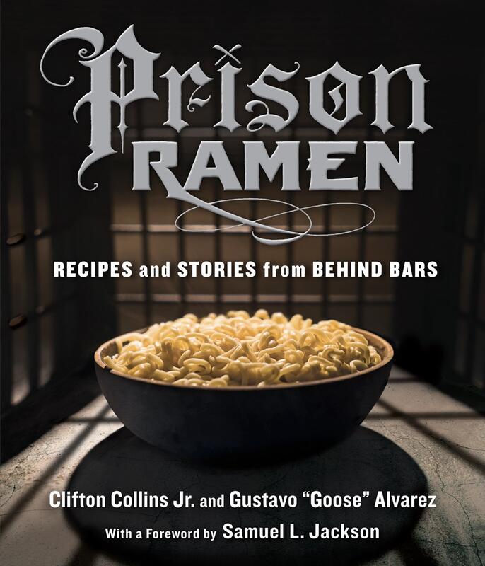 a bowl of ramen in a prison cell.