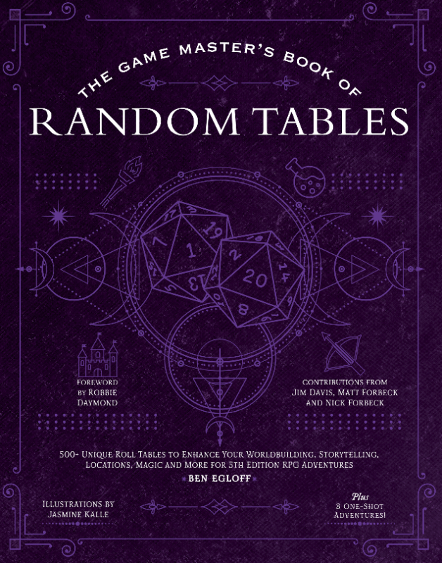 purple cover with white text and illustration of tables