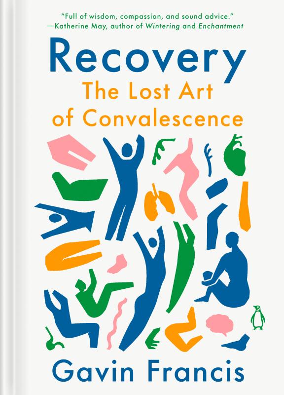 white cover with blue text and illustration of stick people jumping in the air