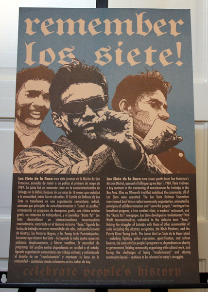 Remember Los Siete de la Raza celebrate people's history justseeds art poster