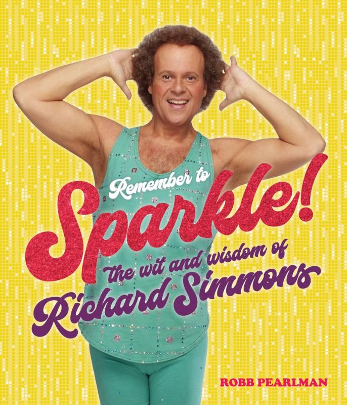 Photo of a man in a sparkly teal tank top posing against a sparkly yellow background.
