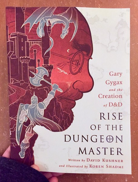 Rise of the Dungeon Master: Gary Gygax and the Creation of D&D by David Kushner [A third level water fights a dragon in Gygax's profile.