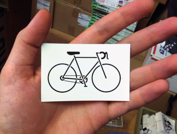 road bike vinyl sticker