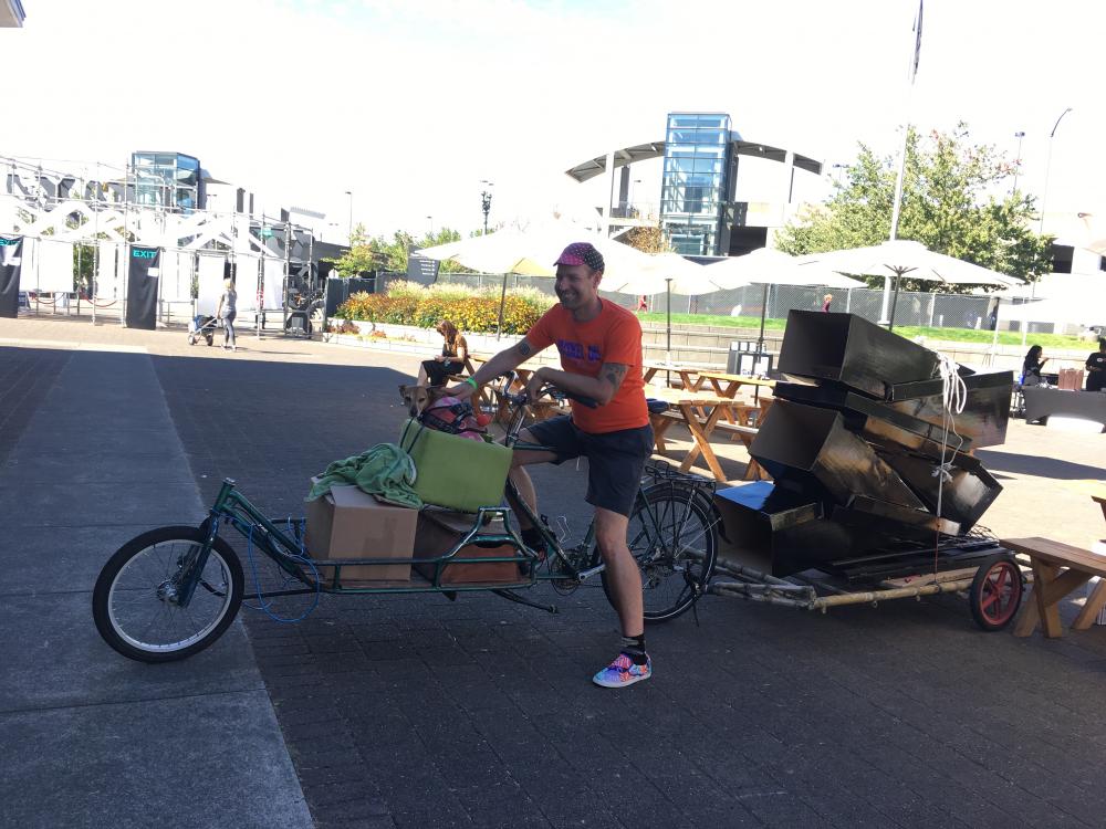 a truly adventurous cargo bike load