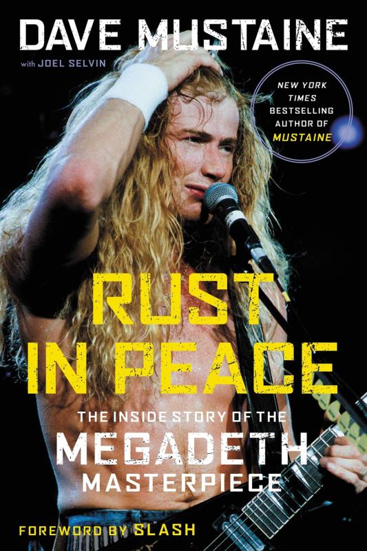 Black cover with photo of Dave Mustaine on stage