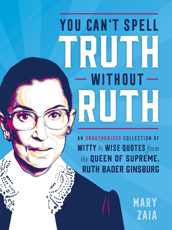Blue cover with image of Ruth Bader Ginsburg