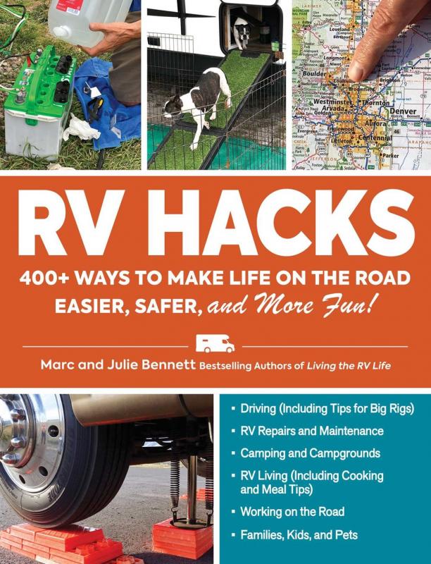 panels with pictures of different ways to improve your RV travel