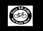 Sticker #288: Save $8,000 and smile more