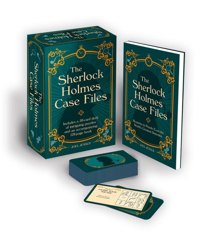 a blue-green deck box with gold border, with the title in white