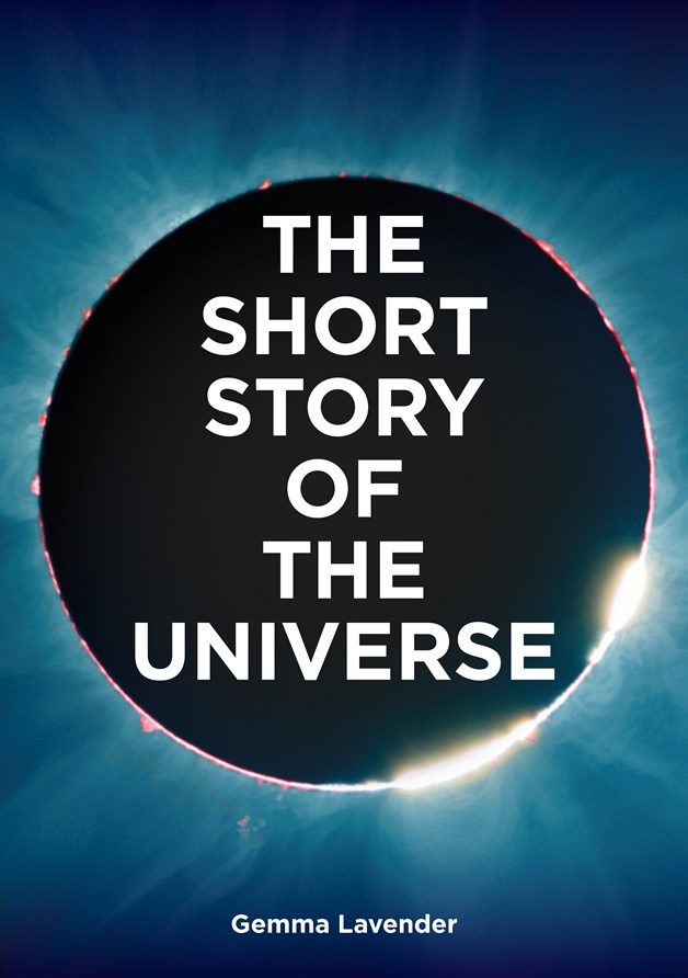 blue cover with black circle with bold white text inside