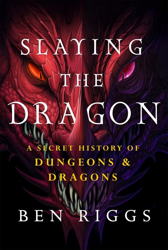 Cover reveals the head of a most ominous red dragon.