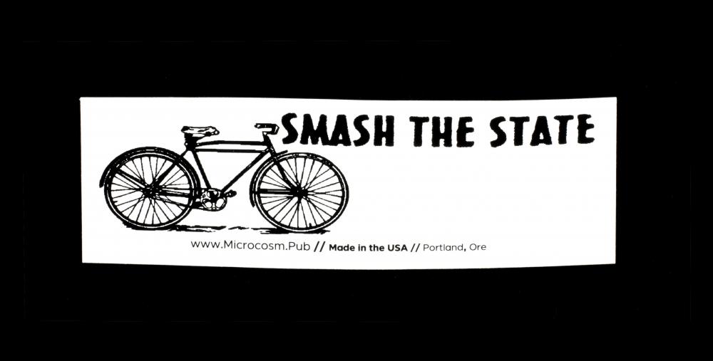 Sticker #459: Smash the State / Bicycle
