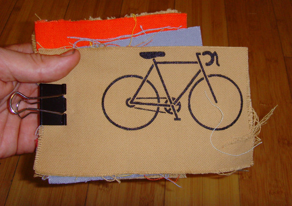 patch with image of a bicycle