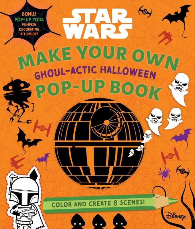 Orange and black cover with stormtroopers who are ghosts floating out of the Death Star.