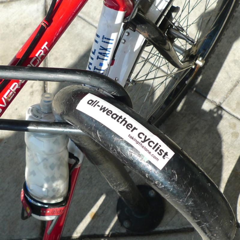Sticker #322: All-Weather Cyclist image #1