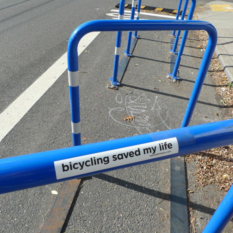 Sticker #320: Bicycling Saved My Life image #1