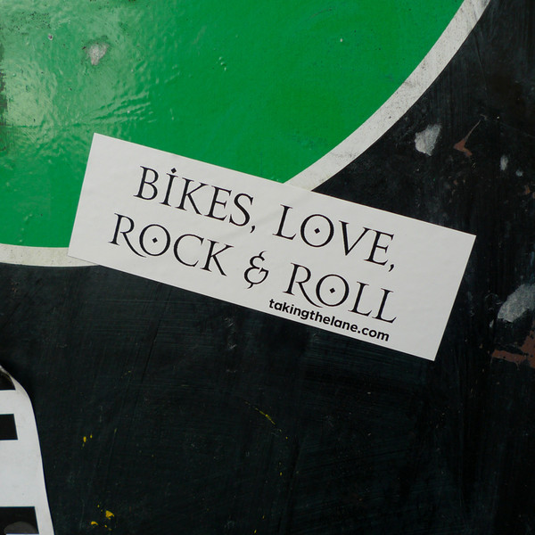 Bikes, Love, Rock & Roll vinyl sticker