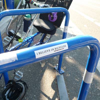I believe in bicycles vinyl sticker