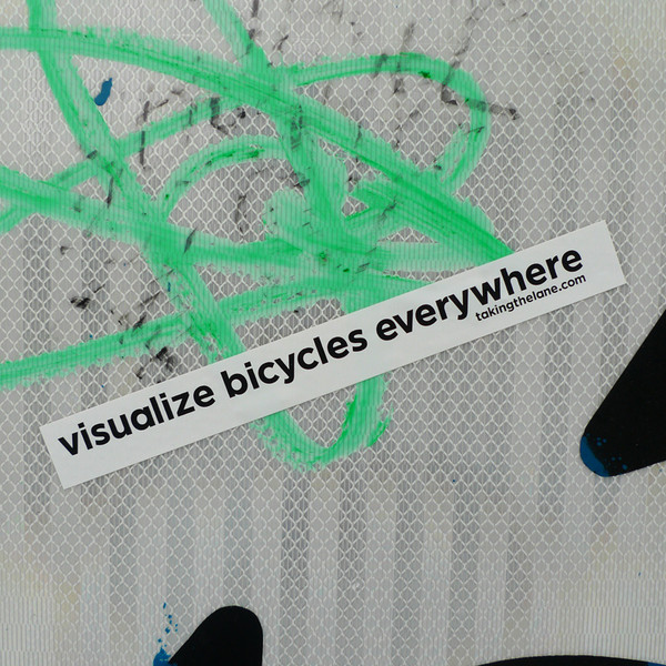 visualize bicycles everywhere vinyl sticker