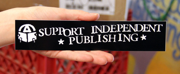 support independent publishing vinyl sticker