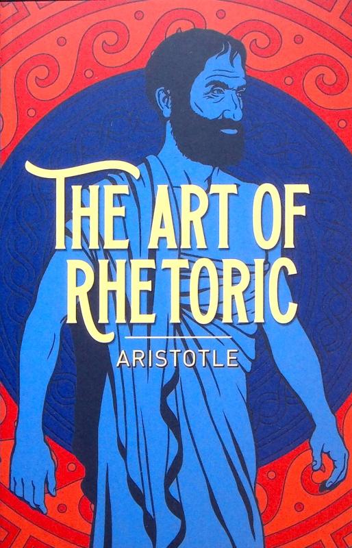 Red and blue cover with an illustration of Aristotle.