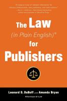The Law (In Plain English) for Publishers