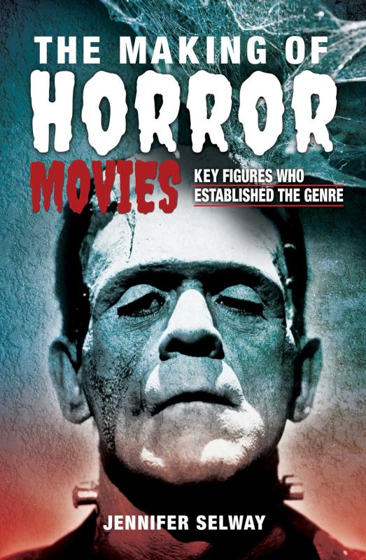 A  suitably horrific font with an illustration of Boris Karloff as "the monster."