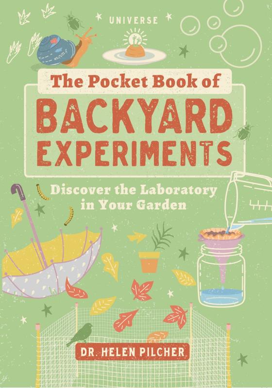 Green cover with simple illustrations of different experiments.