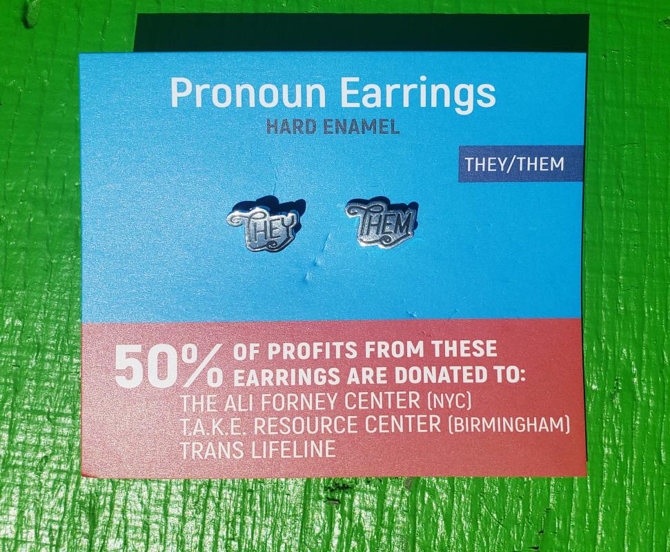 They/Them Pronoun Earrings