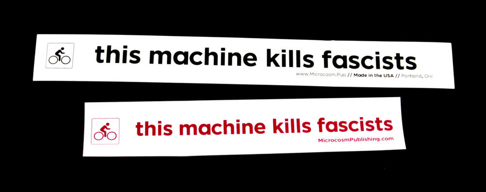 Sticker #376: this machine kills fascists
