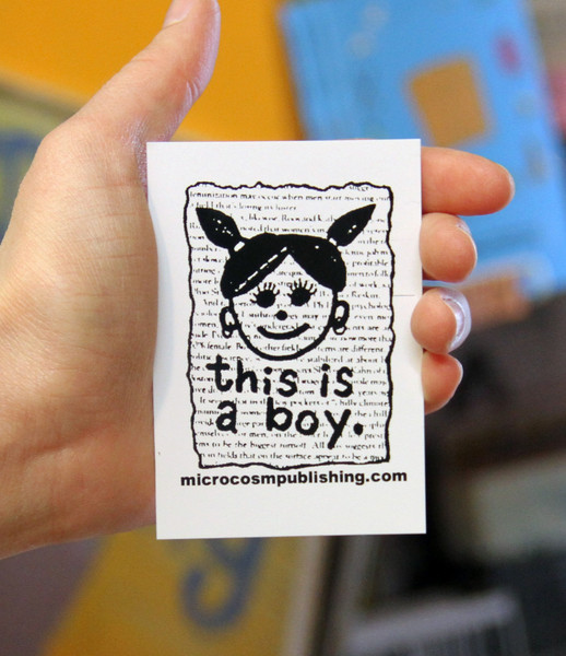 this is a boy vinyl sticker