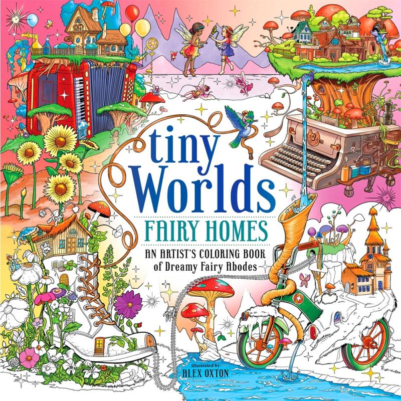 collage of illustrated fairy worlds