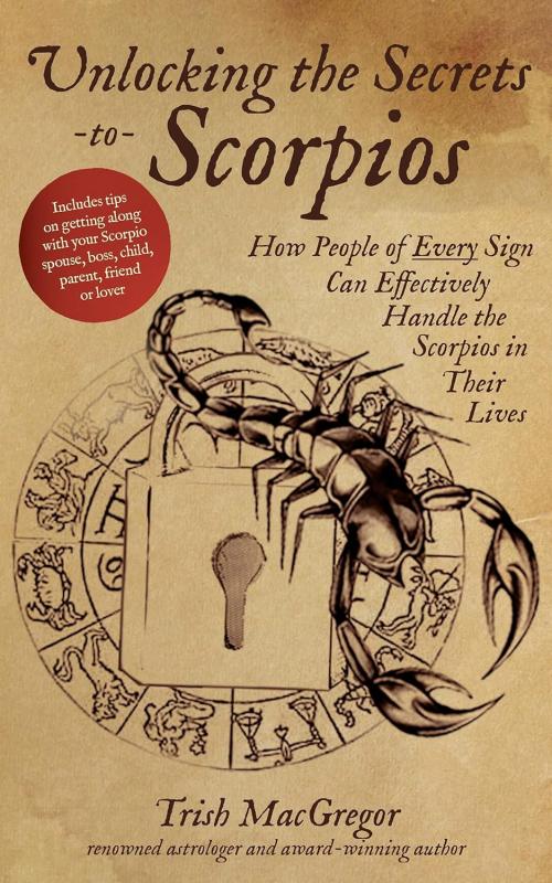 an illustration of a scorpion with a padlock around it